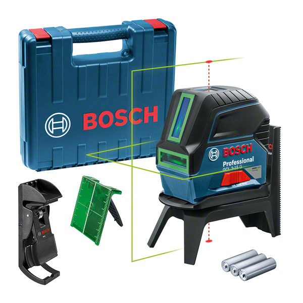 เครื่องมือวัดระดับเลเซอร์ Bosch GCL 2-15 พร้อมกล่องและอุปกรณ์เสริม.