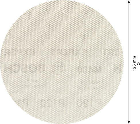 Bosch EXPERT M480 Sanding Net 125mm G120 สำหรับเครื่องขัดกระดาษทรายวงโคจร.