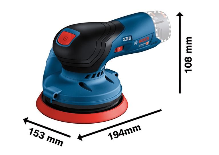 เครื่องขัดสุ่มแบบไร้สาย Bosch GEX 12V-125.
