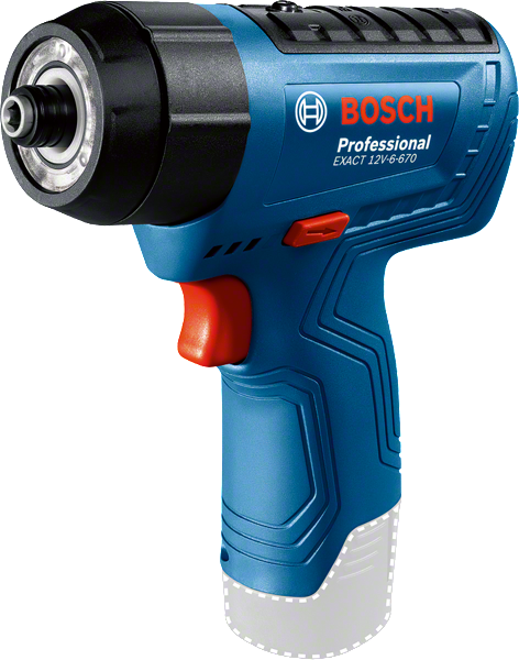 ไขควงไร้สาย Bosch EXACT 12V ด้ามจับออกแบบตามหลักสรีรศาสตร์.