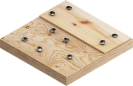 ไม้ที่มีตะปู