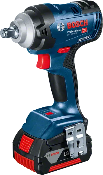 ประแจกระแทกไร้สาย Bosch GDS 18V-400 แรงบิดสูงสุด 400 นิวตันเมตร.