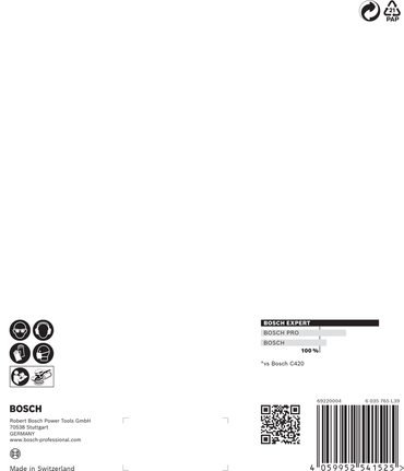กระดาษทราย Bosch EXPERT C470 150 มม. 60 กริท.