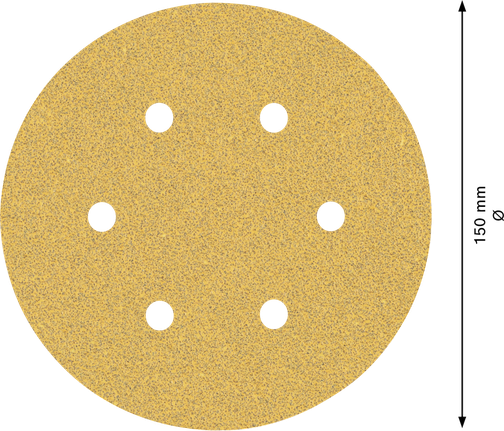 แผ่นทราย Bosch EXPERT C470 150มม. 6รู G 60.