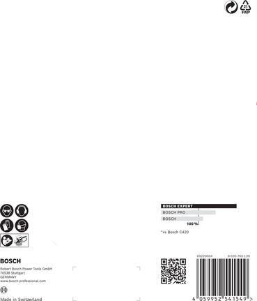 กระดาษทราย Bosch C470 150 มม. แพ็ค 5 ชิ้น.
