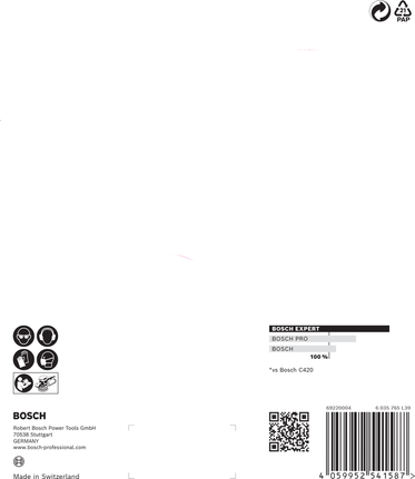 Bosch EXPERT C470 กระดาษทราย 150 มม. เบอร์ 320.