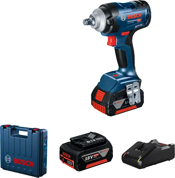 ประแจกระแทก Bosch GDS 18V-400 พร้อมแบตเตอรี่และเครื่องชาร์จ.