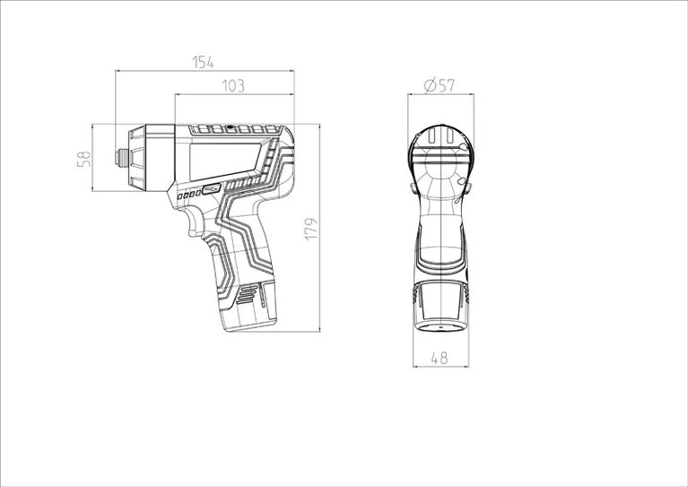 โครงร่างสว่านไร้สาย.