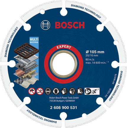 ใบตัดโลหะเพชร Bosch EXPERT 105 มม.