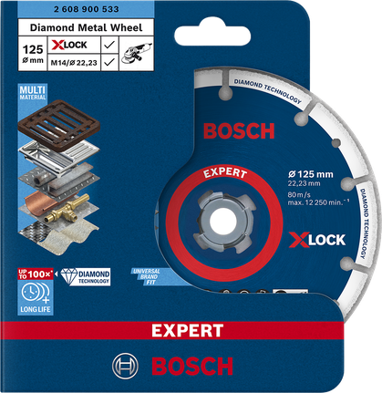ใบตัดโลหะเพชร Bosch 125มม.