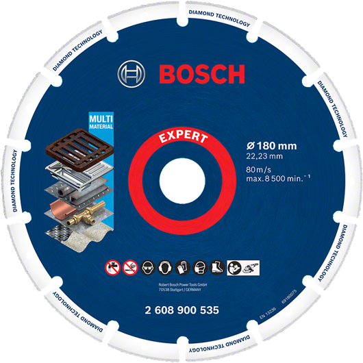 ใบตัดเพชร Bosch Expert สำหรับวัสดุหลายชนิด.