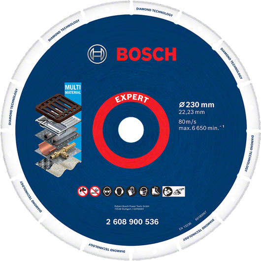 ใบตัด EXPERT Diamond Metal Wheel ใบตัดเพชร Bosch Expert หลายวัสดุ 230มม.