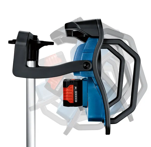 ไฟทำงาน Bosch GLI 18V-10000 C บนขาตั้งกล้อง หัวปรับได้.