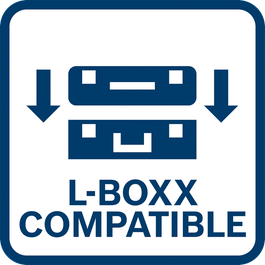  ฐานของ L-BOXX ดีไซน์ให้สามารถวางกล่องซ้อนกันบน L-BOXX ได้โดยไม่ลื่นหล่น
