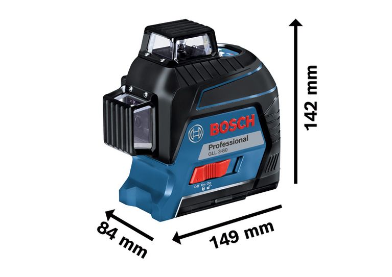 Bosch GLL 3-80 เครื่องปรับระดับด้วยเลเซอร์พร้อมระบบปรับระดับอัตโนมัติ.