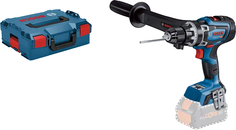สว่านไร้สาย Bosch GSR 18V-150 C พร้อมด้ามจับด้านข้าง.