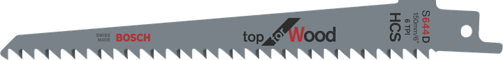ใบเลื่อยจิ๊กซอว์ Bosch S644D สำหรับการตัดไม้แบบรวดเร็ว.