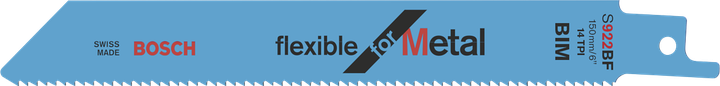 Bosch S922BF ใบเลื่อยวงเดือนแบบยืดหยุ่น สำหรับตัดโลหะ.