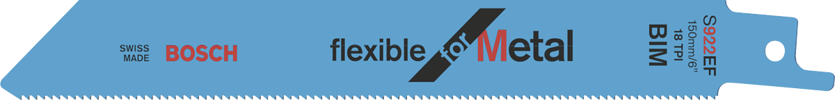 Bosch S922EF ใบเลื่อยวงเดือนแบบยืดหยุ่น สำหรับตัดโลหะ.