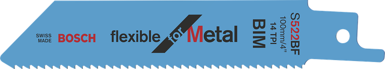 Bosch S 522 BF แบบยืดหยุ่นสำหรับใบเลื่อยโลหะ.