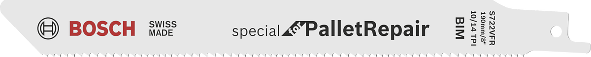 ใบเลื่อยเซเบอร์ BIM Bosch เฉพาะสำหรับการซ่อมพาเลท.