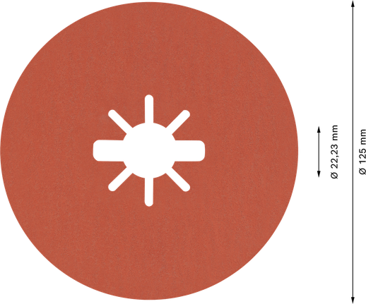 Bosch EXPERT R782 X-LOCK จานเจียรไฟเบอร์เซรามิก 125 มม.
