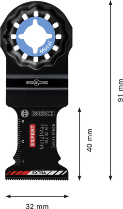 ใบเลื่อยอเนกประสงค์คาร์ไบด์ Bosch EXPERT MetalMax AIZ 32 AIT.