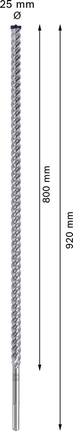 ดอกสว่านเจาะกระแทก EXPERT SDS max-8X 25 x 800 x 920 มม. ดอกสว่านเจาะกระแทก EXPERT SDS max-8X 25 x 800 x 920 มม.