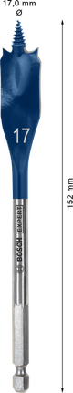 ดอกสว่าน Spade EXPERT Self Cut Speed 17 x 152 มม. ดอกสว่าน Spade EXPERT Self Cut Speed 17 x 152 มม.