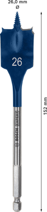 ดอกสว่าน Spade EXPERT Self Cut Speed 26 x 152 มม. ดอกสว่าน Spade EXPERT Self Cut Speed 26 x 152 มม.