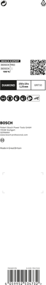 EXPERT Cement Cast Iron S1750RD ใบเลื่อย Bosch EXPERT Cement Cast Iron S 1750 RD ขนาด 9×3/4″