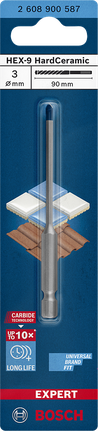 ดอกสว่าน Bosch HEX-9 HardCeramic 3×90 มม.