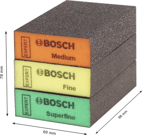 ชุดบล็อกขัด Bosch EXPERT S471 ละเอียดปานกลาง พิเศษ.