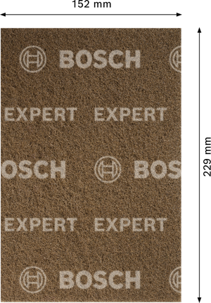 แผ่นขัดขนแกะ Bosch EXPERT N880 แบบหยาบ A 152x229mm.