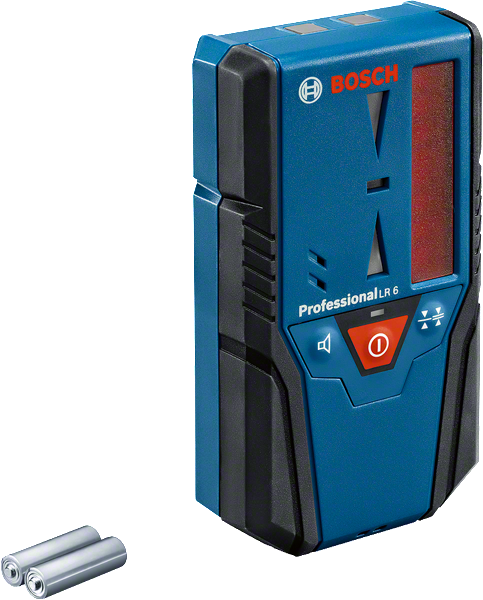 ตัวรับ Bosch LR 6 พร้อมจอแสดงผล LED สำหรับเครื่องมือวัดระดับเลเซอร์.