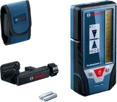 ตัวรับเลเซอร์ Bosch LR 7 พร้อมที่หนีบและกระเป๋าสำหรับพกพา.
