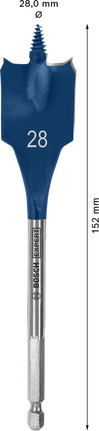 ดอกสว่าน Spade EXPERT Self Cut Speed 28 x 152 มม. ดอกสว่าน Spade EXPERT Self Cut Speed 28 x 152 มม.