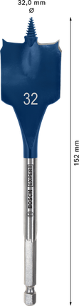 ดอกสว่าน Spade EXPERT Self Cut Speed 32 x 152 มม. ดอกสว่าน Spade EXPERT Self Cut Speed 32 x 152 มม.