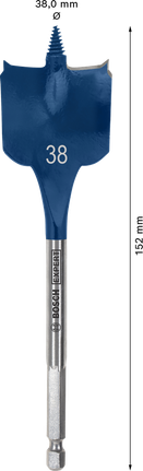 ดอกสว่าน Spade EXPERT Self Cut Speed 38 x 152 มม. ดอกสว่าน Spade EXPERT Self Cut Speed 38 x 152 มม.