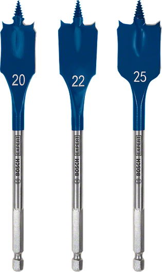 ชุดดอกสว่านเจาะลึก Bosch EXPERT Self Cut Speed Spade ขนาด 20 22 25 มม.