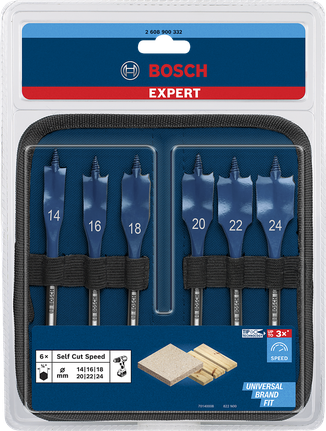 ชุดดอกสว่านเจาะกระแทก Bosch Expert Self Cut Speed ขนาด 14–24 มม.