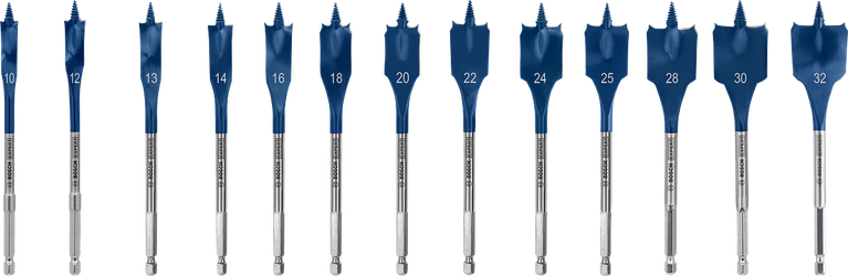 ชุดดอกสว่านเจาะกระแทก Bosch EXPERT Self Cut Speed Spade 13 ชิ้น.