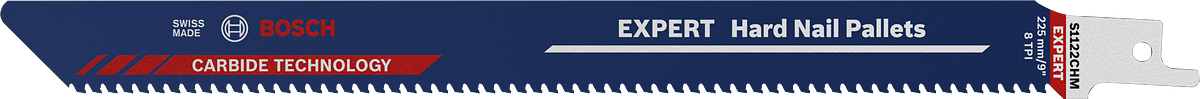 ใบเลื่อยตัดเหล็ก Bosch EXPERT Hard Nail Pallets S1122CHM.