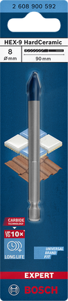 ดอกสว่าน Bosch HEX-9 HardCeramic 8×90 มม.