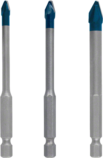 ชุดดอกสว่าน EXPERT HEX-9 Hard Ceramic ชุดดอกสว่านเจาะเซรามิกแข็ง Bosch EXPERT HEX-9 จำนวน 3 ชิ้น