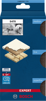 Bosch EXPERT S470 Combi Block ฟองน้ำขัด 69×97×26 มม.