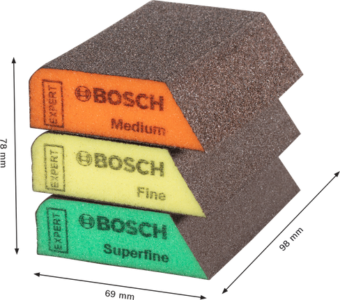 ชุดฟองน้ำขัดแบบ Combi Block Bosch EXPERT S470.