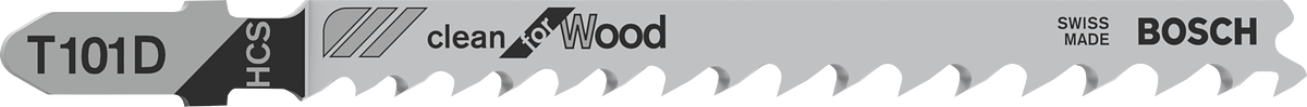 ใบเลื่อยจิ๊กซอว์ Bosch T101D สำหรับการตัดไม้ให้สะอาด.