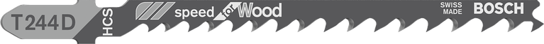 ใบเลื่อยจิ๊กซอว์ Bosch T244D สำหรับการตัดไม้แบบรวดเร็ว.