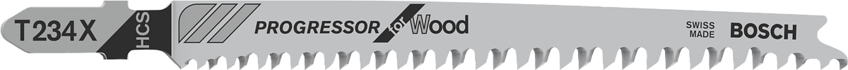 ใบเลื่อยจิ๊กซอว์ Bosch T234X Progressor สำหรับไม้.